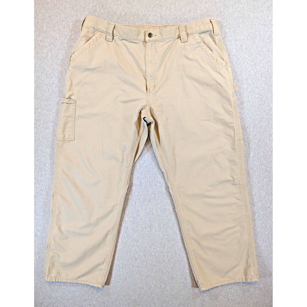 Carhartt Original Dungaree Fit Men's Cotton Canvas Work Pants Beige 42x30